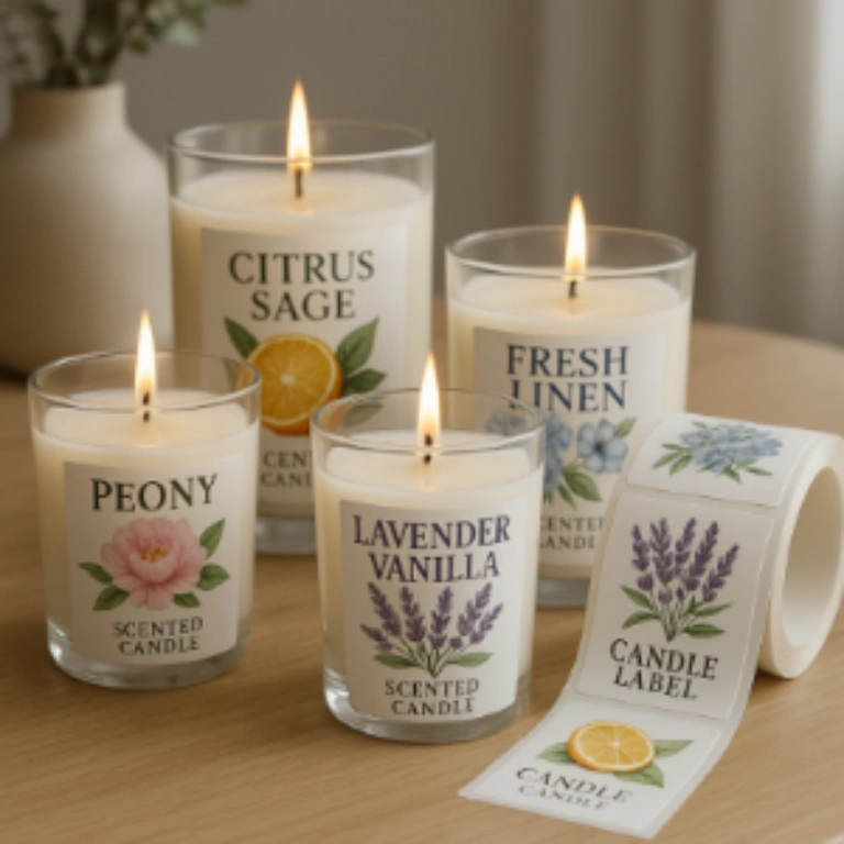 Этикетки для аромасвечей