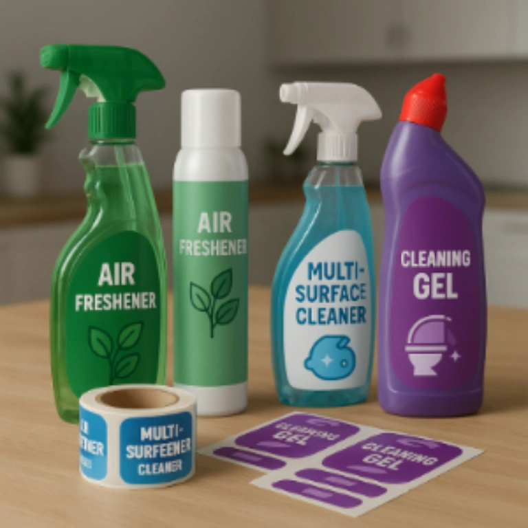 Этикетки для средств для уборки