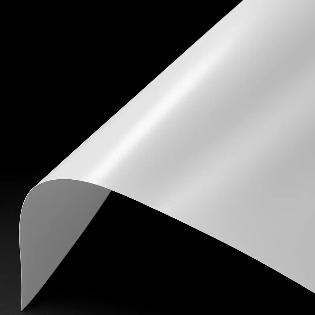 Этикетка на белой плёнке