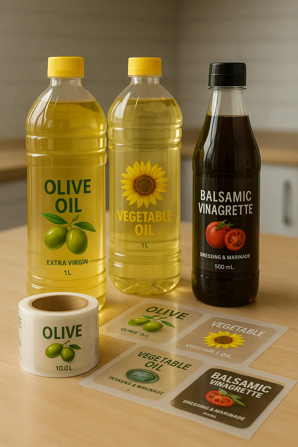 Пищевые масла и соусы в пластике