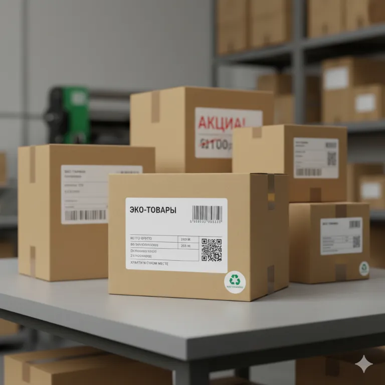 Этикетки для картонных упаковок