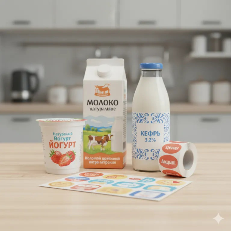 Этикетки для молочной продукции